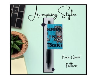 Hang In There Cat G2 Pen Wrap PDF Pattern