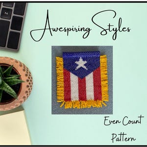 Puerto Rico Flag PDF Pattern