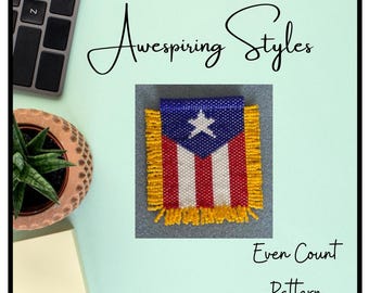 Puerto Rico Flag PDF Pattern