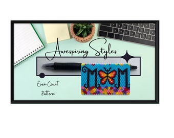 MOM MUM Butterfly and Flower G2 Pen Wrap PDF Pattern