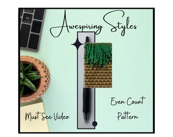 Dancing Palm Tree G2 Pen Wrap PDF Pattern