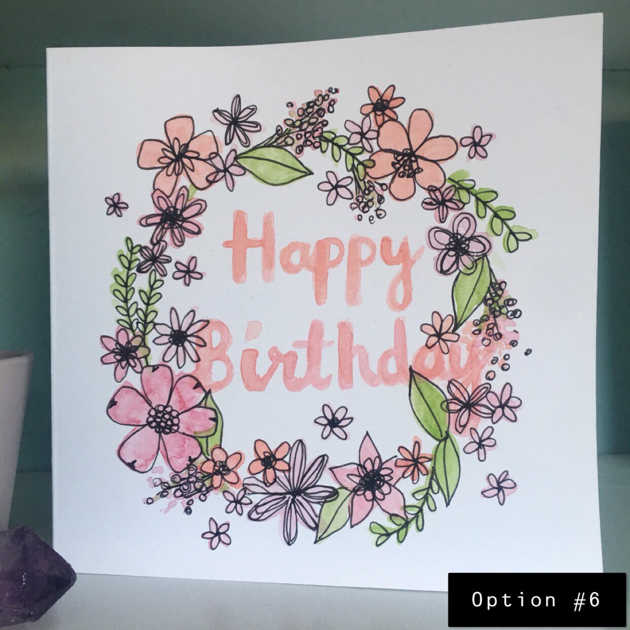 Hand Painted Cards Etsy UK