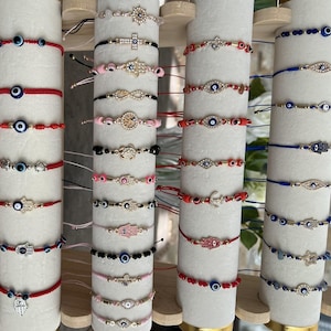 Dainty Evil Eye Bracelet| Kabbalah Bracelet| Mal de Ojo Bracelet| Wish and Protection Bracelet| Classy Evil Eye Bracelet| Talisman| Matiasma