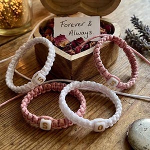 Personalized Baby Initial ID Anklets/Bracelet/Twins/Triplets Identification/Brotherhood & Sisterhood Bracelets