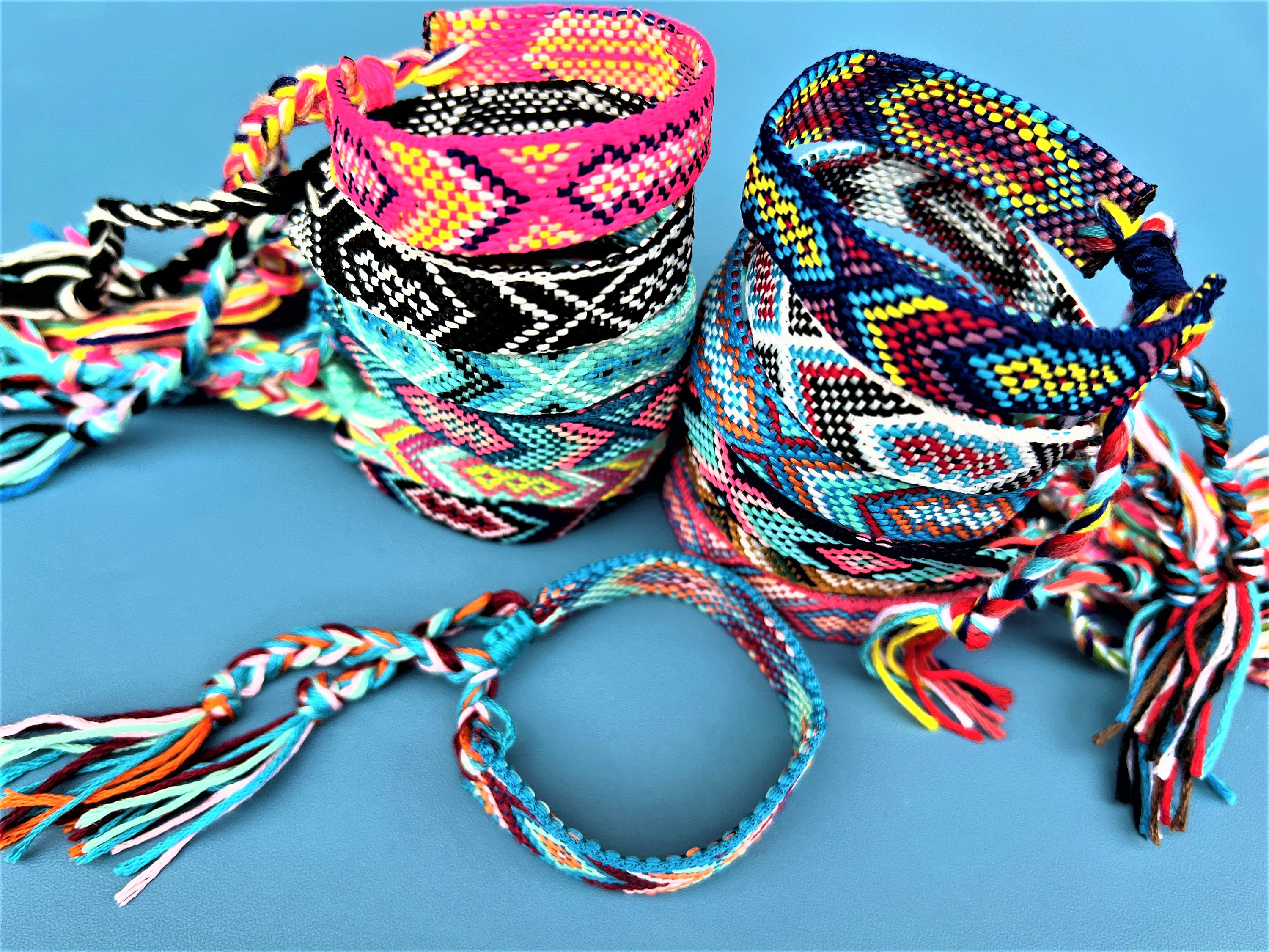 Waterproof Woven Macrame Bracelet: Ethnic Friendship Jewelry - Etsy