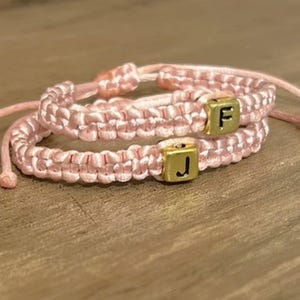 Matching Twin Baby Initial ID Anklets/Twin Baby Bracelet /Twin Ankle Bracelets/Twin Identification/Brotherhood and Sisterhood Bracelets