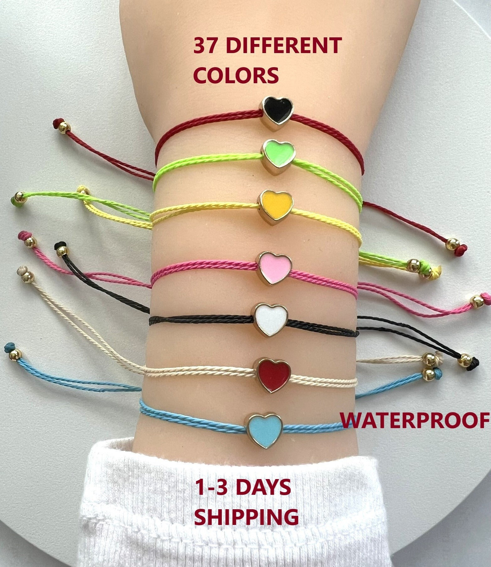 Heart String Friendship Bracelet