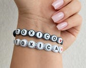 Toxica Toxico お揃いブレスレットセット：調節可能なラブブレスレット