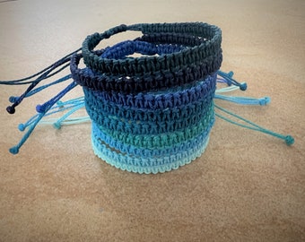 Waterproof Surfer's Bracelet |Men's String Bracelet| Woven Surf Bracelet| BFF |Unisex Braided Bracelet |Baby/Toddler/Teenager/Adult Sizes