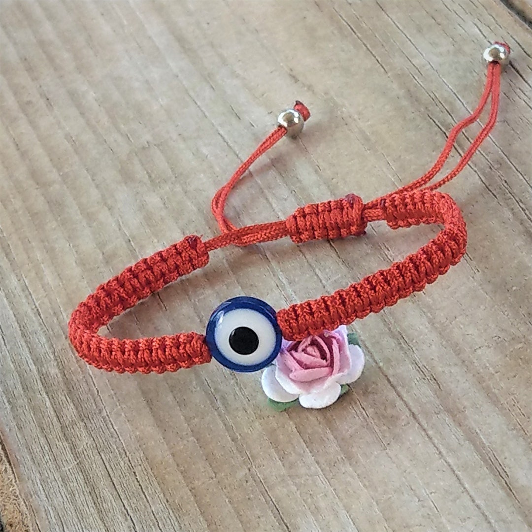 Blue Evileye Bracelet Mal De Ojo Braceletdainty Wish Etsy