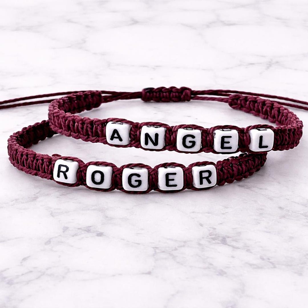 Personalized Name Bracelet: Waxed String ID, Waterproof Surfer