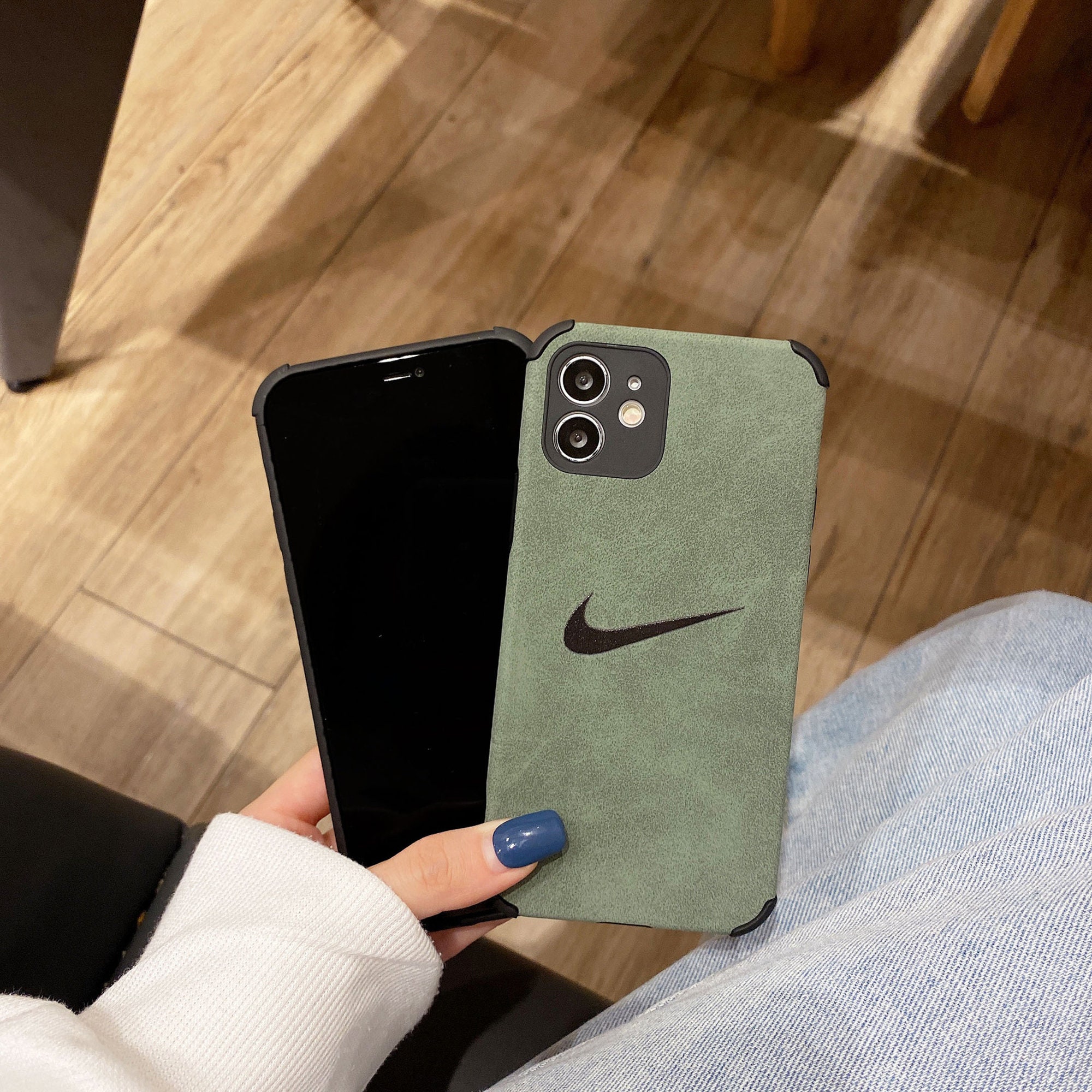Suede Nike cases for iPhone 12 Pro Max/11 all models couple Etsy