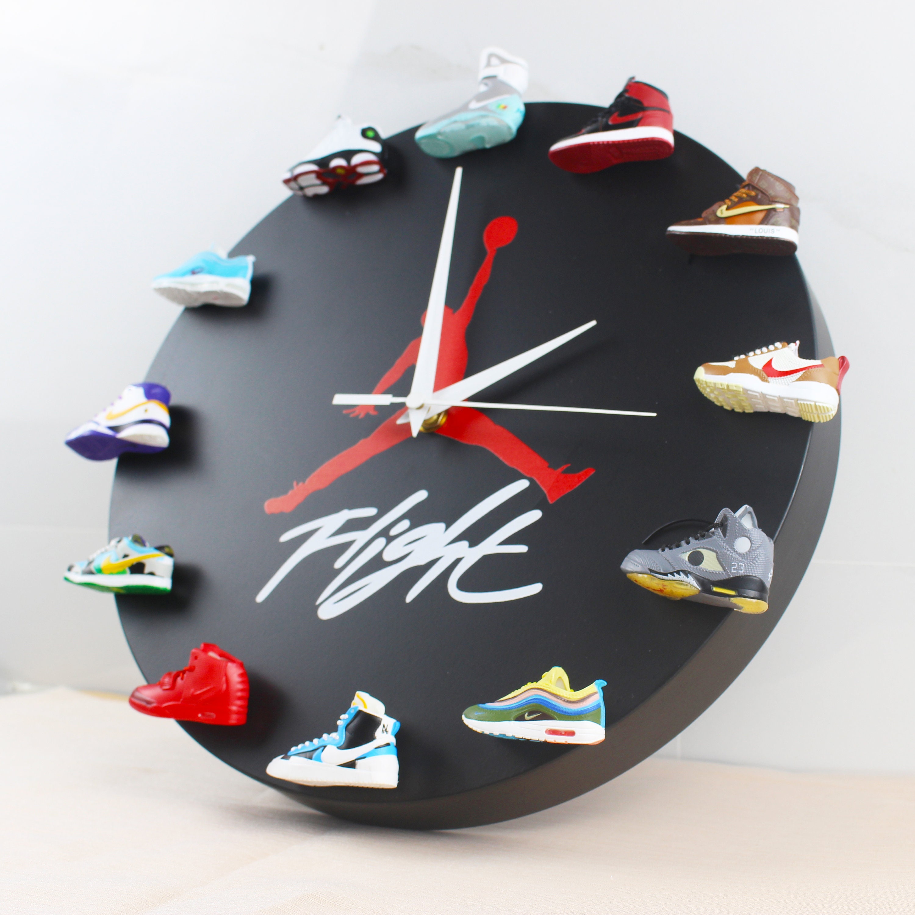 Air Jordan Limited Edition Sneaker Clockjordan Clock With 3D Etsy