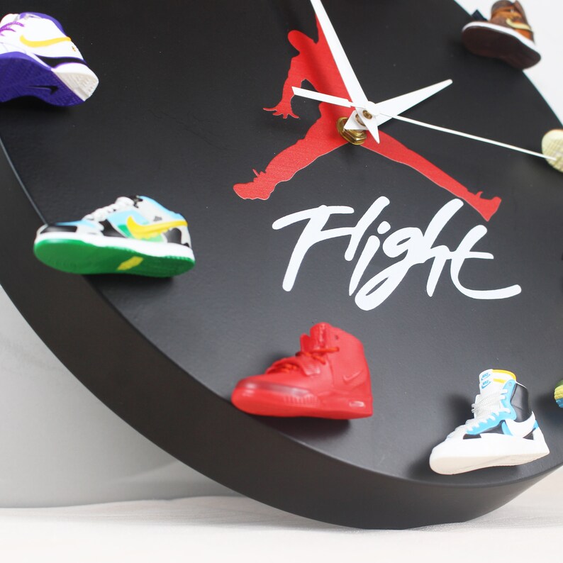 Air Jordan Limited Edition Sneaker Clockjordan Clock With 3D Etsy