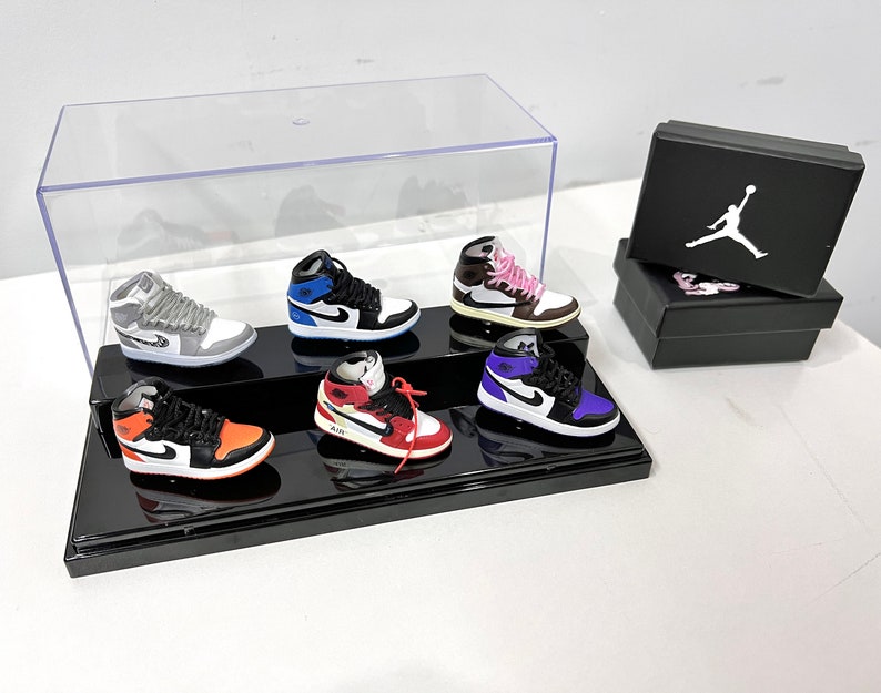 Air Jordan 1 Ornaments3d Mini Sneaker Display Box With 6 Etsy