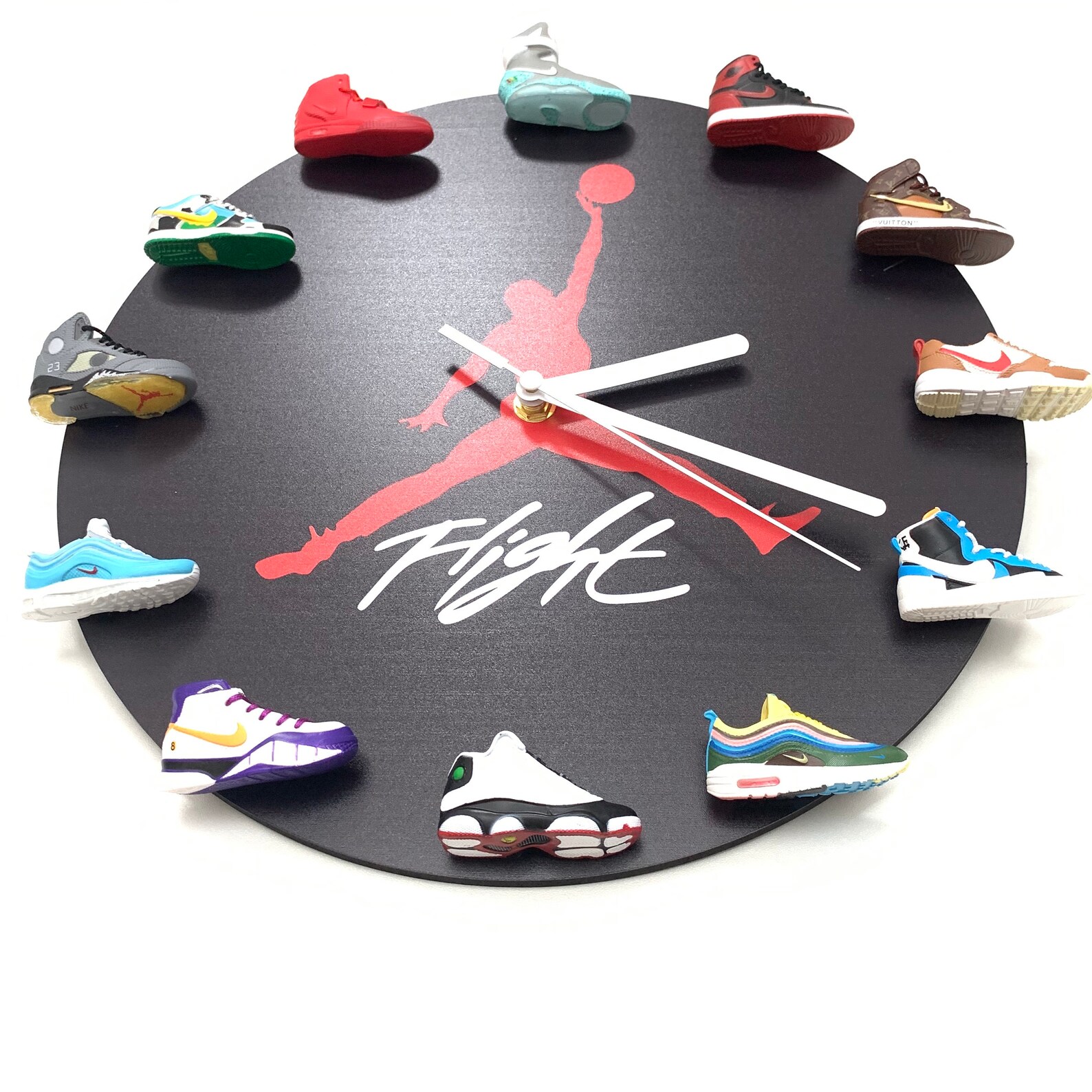 Air Jordan limited edition sneaker clock Jordan clock with 3D Etsy