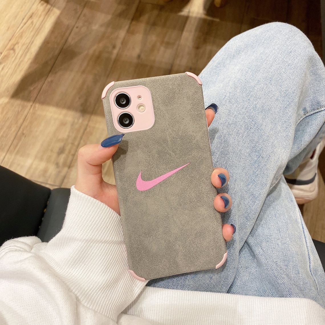 Suede Nike cases for iPhone 12 Pro Max/11 all models couple Etsy