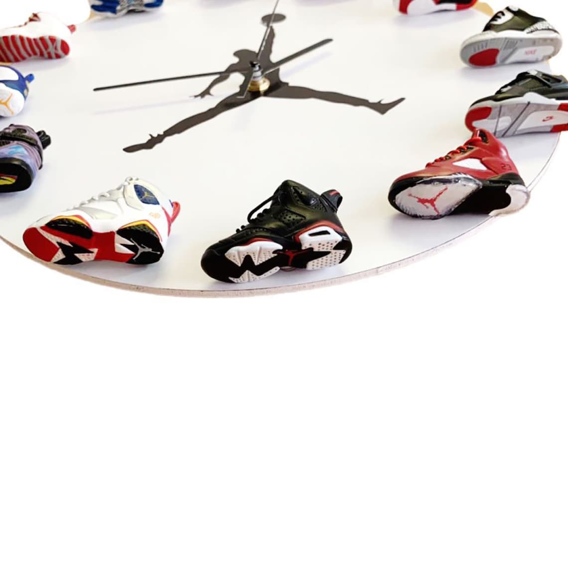 Orologio da parete Air Jordan con mini sneakers 3D orologio Etsy