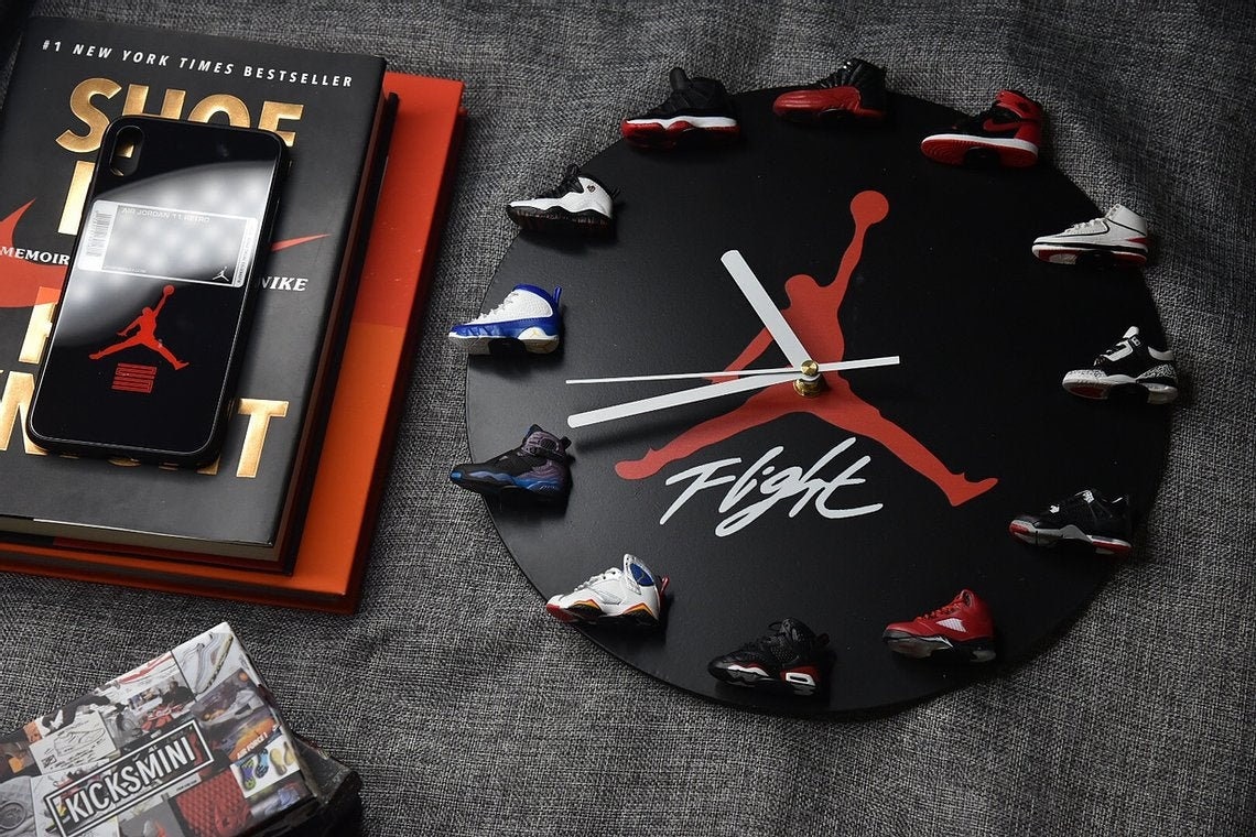mini air jordan clock