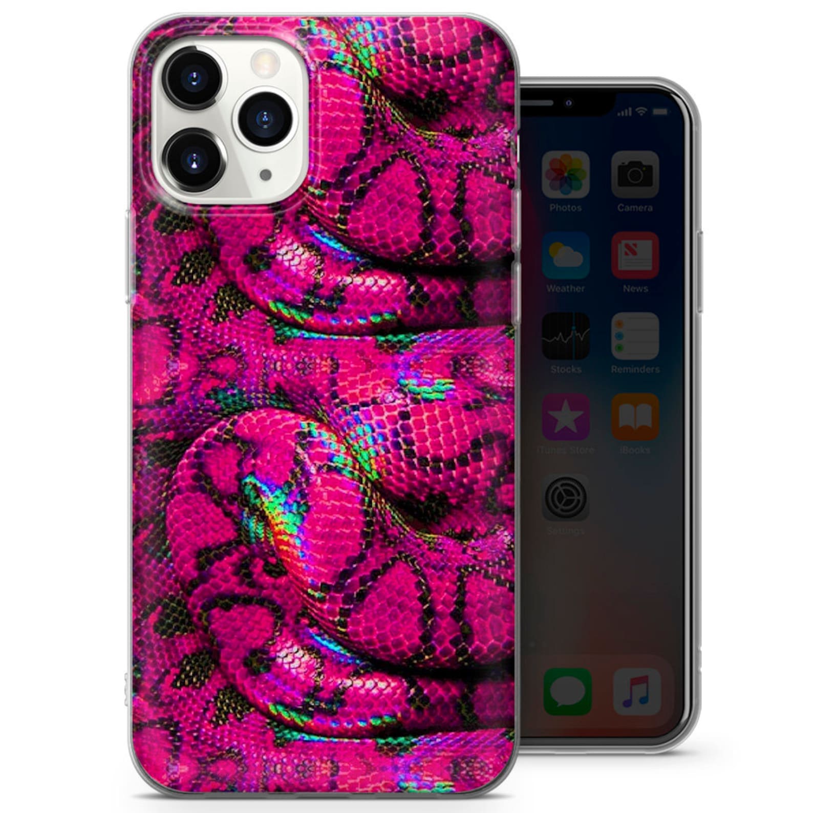 Snake Phone Case Cover Python Reptile Wildlife Snake skin | Etsy