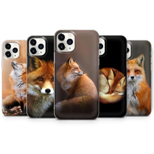 Fox Design Phone Case Cover for iPhone 16 Pro Max, 15 Plus, 14, 13, 12, 11, XS & Samsung S24, S23, A53, A54 Huawei P20, P30 Wild animal