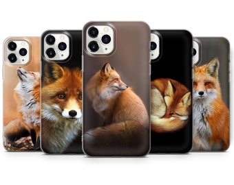 Fox Design Phone Case Cover for iPhone 16 Pro Max, 15 Plus, 14, 13, 12, 11, XS & Samsung S24, S23, A53, A54 Huawei P20, P30 Wild animal