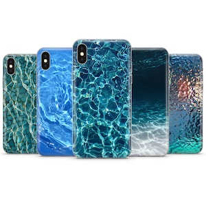 Water Pattern phone Case Cover Top Design for iPhone 16 Pro Max, 15 Plus, 14, 13, 12, 11, XS & Samsung S24, S23, A53, A54 Huawei P20, P30