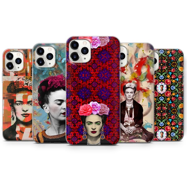 Frida Kahlo Phone Case Cover for iPhone 14 Pro, 13, 12, 11, XR, 8+, 7 & Samsung S21, S22, S23, A51, A53, Huawei P20, P30
