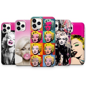 Meriyln Monroe Phone Case Cover for iPhone 16 Pro Max, 15 Plus, 14, 13, 12, 11, XS & Samsung S24, S23, A53, A54 Huawei P20,P30 Iconic Actors