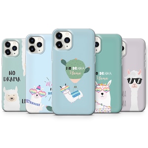 Alpaca Llama Phone Case for iPhone 16 Pro Max, 15 Plus, 14, 13, 12, 11, XS & Samsung S24, S23, A53, A54 Huawei P20, P30