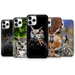 Owl Design Phone Case Cover for iPhone 16 Pro Max, 15 Plus, 14, 13, 12, 11, XS & Samsung S24, S23, A53, A54 Huawei P20, P30 Beautiful Owl