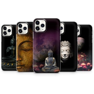 Buddha Symbol Phone Case Cover for iPhone 16 Pro Max, 15 Plus, 14, 13, 12, 11, XS & Samsung S24, S23, A53, A54 Huawei P20, P30 Talisman Om