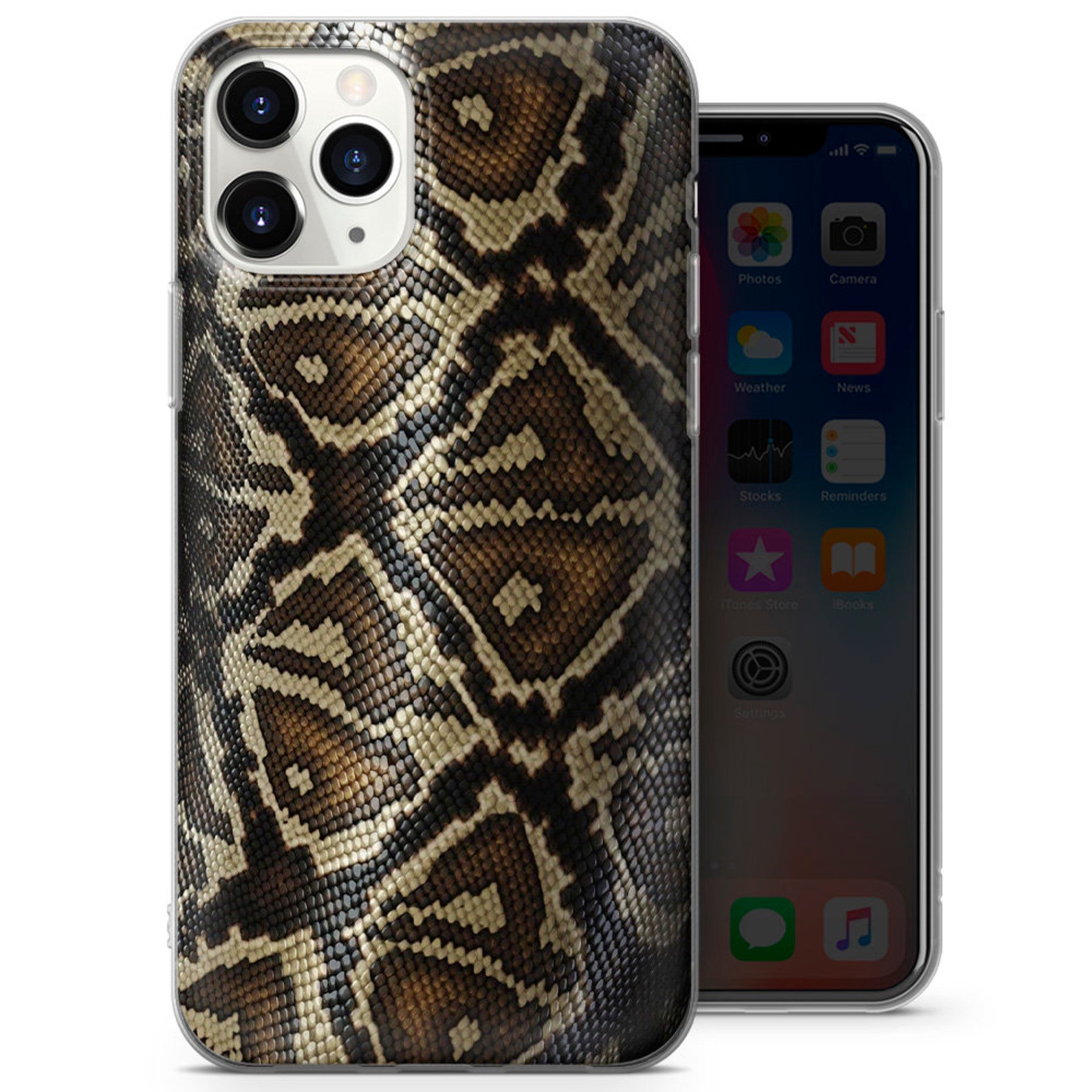 Snake Phone Case Cover Python Reptile Wildlife Snake skin | Etsy