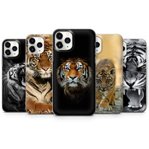 Tiger, Wild Tiger Design Phone Case Cover for iPhone 17 Pro Max, 16 Plus, 15, 14, 13, 12, XS & Samsung S25, S23, A53, A56 Huawei P20, P30