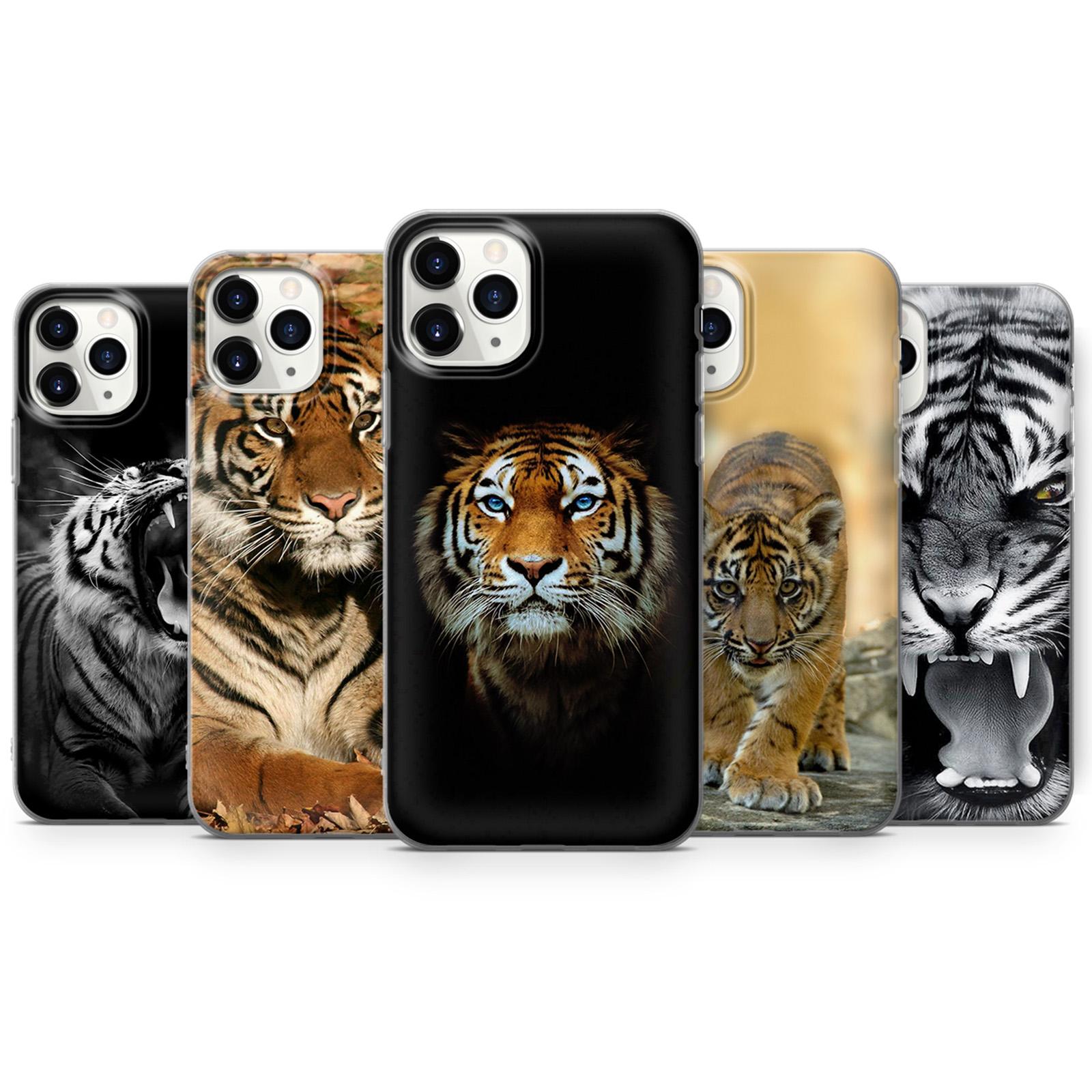 Tiger, Wild Tiger Design Phone Case Cover for iPhone 16 Pro Max, 15 Plus, 14, 13, 12, 11, XS & Samsung S25, S23, A53, A56 Huawei P20, P30