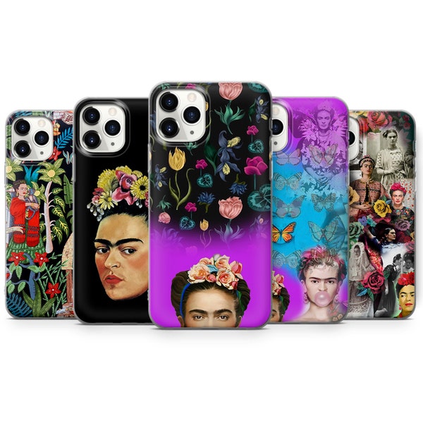 Frida Kahlo Phone Case Cover for iPhone 14 Pro, 13, 12, 11, XR, 8+, 7 & Samsung S21, S22, S23, A51, A53, Huawei P20, P30 Feminist Frida