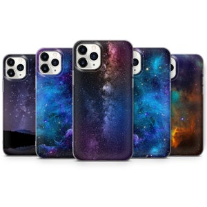 Galaxy Stars Phone Case Space Cover for iPhone 16 Pro Max, 15 Plus, 14, 13, 12, 11, XS & Samsung S24, S23, A53, A54 Huawei P20, P30 Universe
