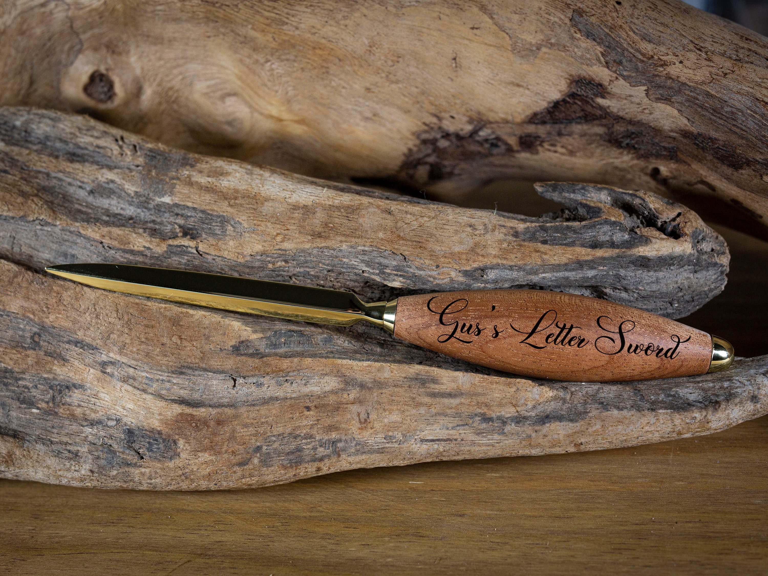 Personalised Letter Opener Gift Handmade Letter Knife Carved Etsy