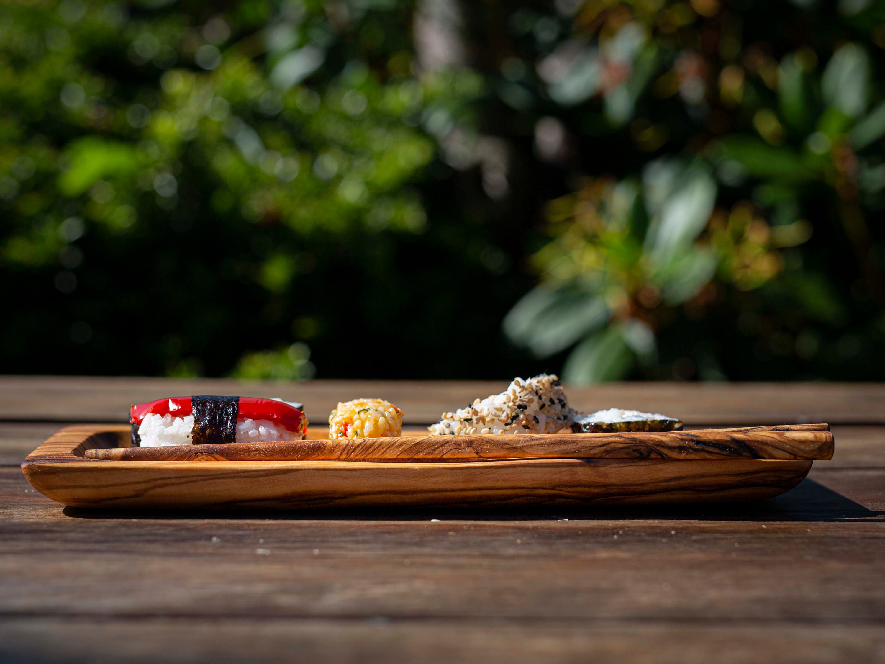 Personalised Sushi Gift Set. Serving Board & Reusable Chopsticks
