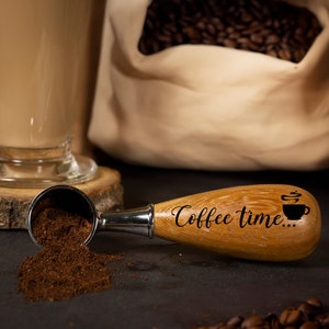 Wood Coffee Scoop, Carved Scoop, Engraved Coffee Scoop, Wooden Scoop, Personalized Scoop, foodie kitchen gift, kitchen gift for dad