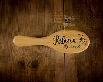 Wooden Hair Brush, Personalized Brush, Colourful Hairbrush, Custom Brush, Girls Hairbrush