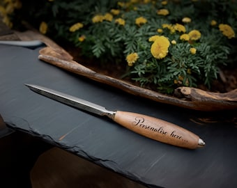 Personalised Letter Opener, Handmade Letter Knife, Carved Letter Opener, Unique Parcel Opener, Traditional Envelope Opener, Desk Accessories