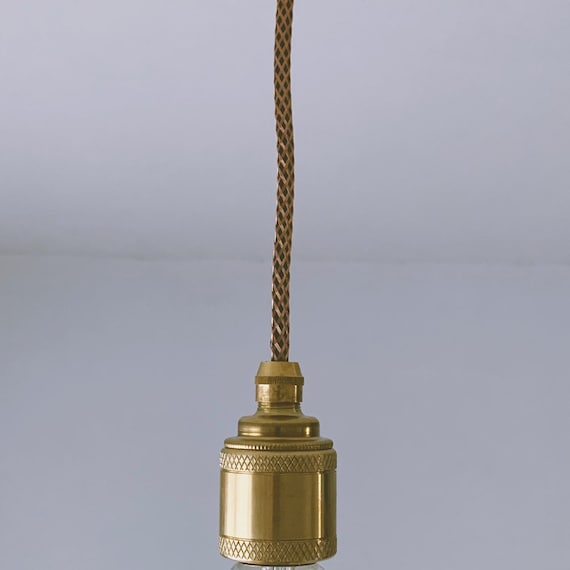 Brass Single Drop Pendant Light without Bulb Etsy Australia