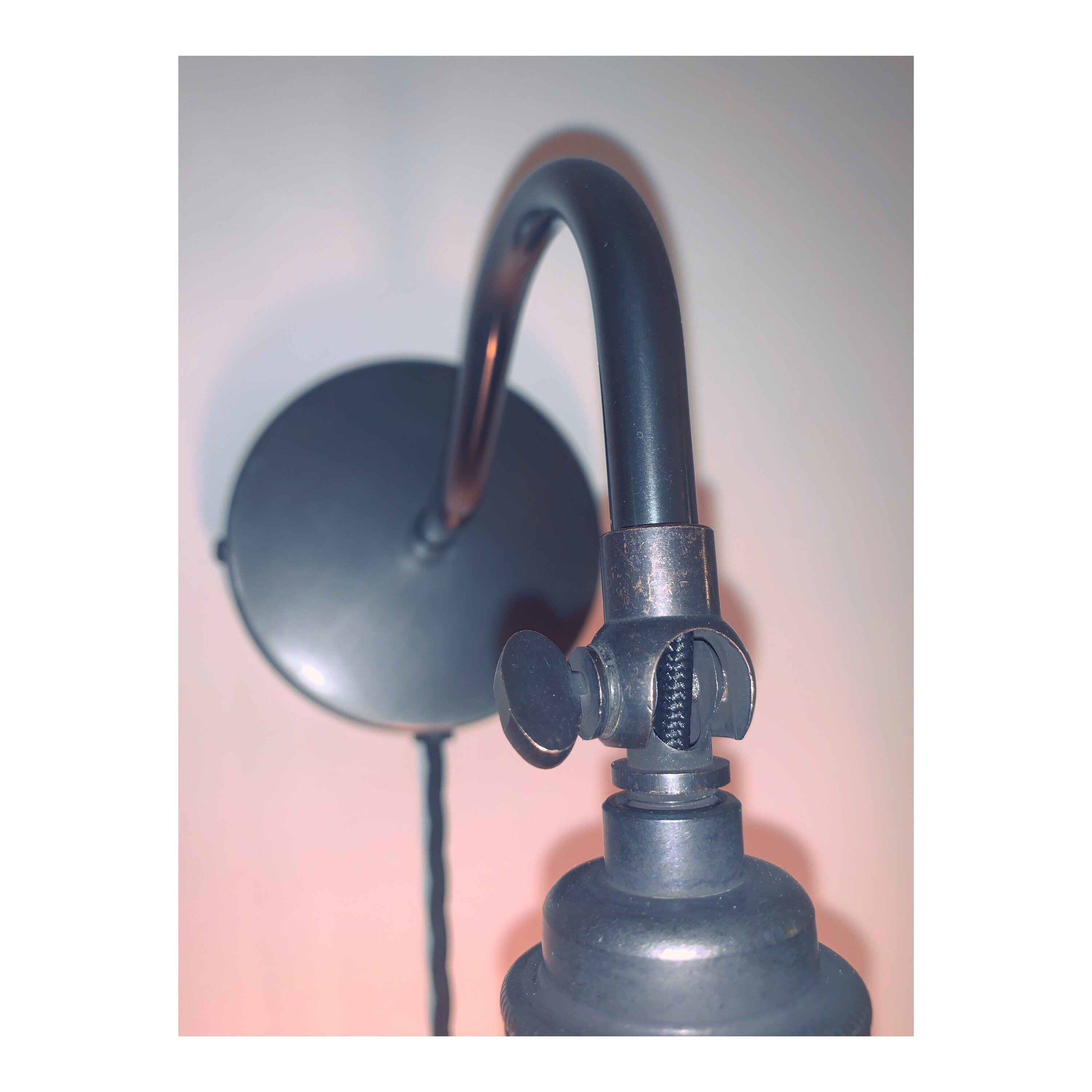 Dark Pewter Wall Light With 3 Pin Plug without Bulb Etsy UK