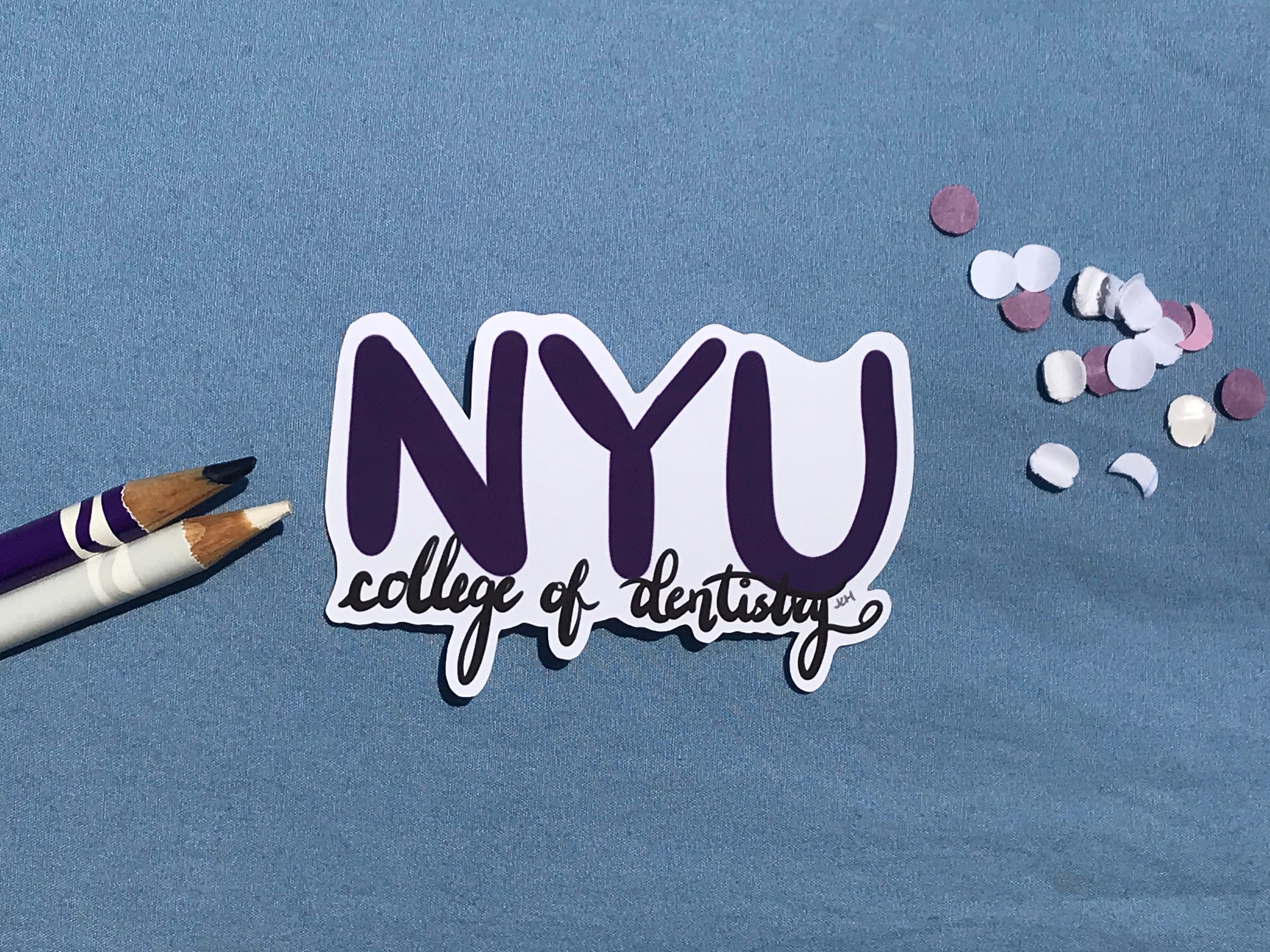NYU Dentistry Sticker Set New York University College of Dentistry