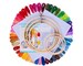 Hand Embroidery Kit for Beginners - Cross Stitch Tool Kit - 50 Color Embroidery Floss Thread, 5 Embroidery Hoops, 2 Aida Cloth w Instruction 