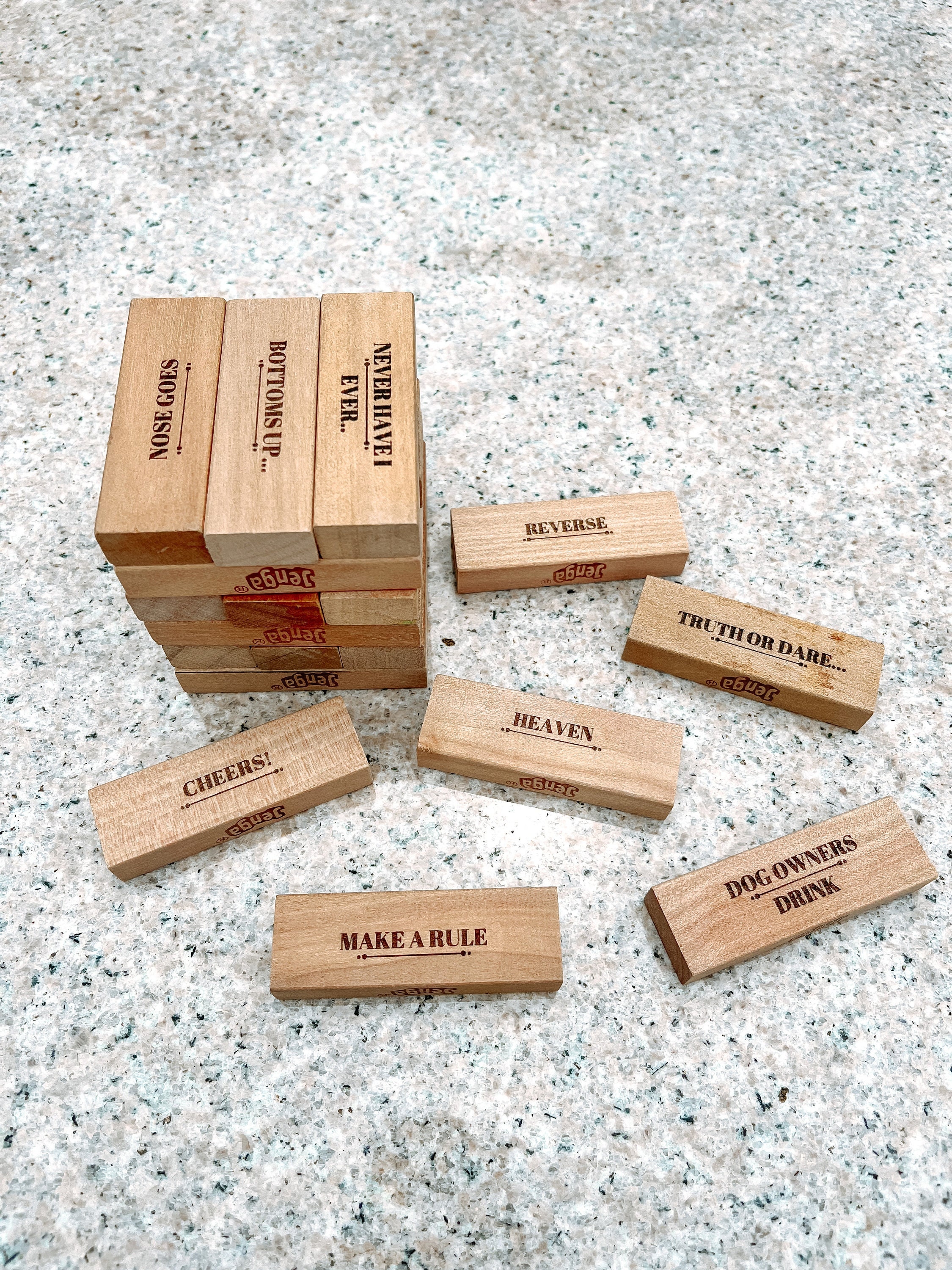Drunk Jenga Drinking Game Drinking Party Game Tipsy Tower - Etsy