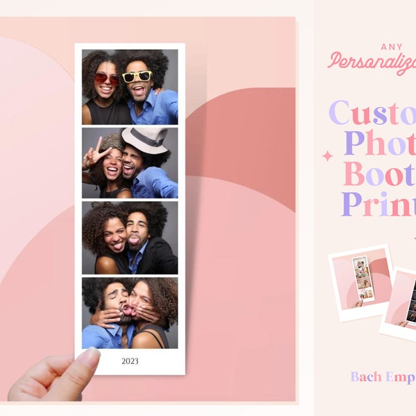 Photo Booth Physical Prints - Photo Booth Pictures - Photo Strip Prints - Photo Booth Style Photos - Custom Photo Booth Strips - Film Photos