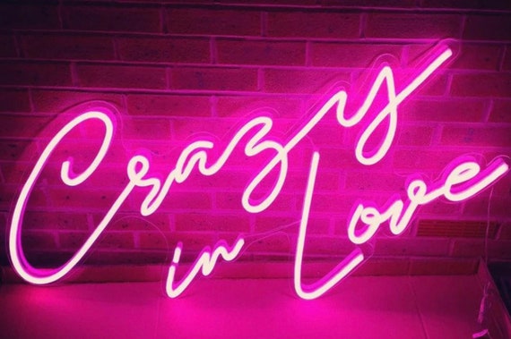 Crazy in Love Custom Neon Sign LED Neon Sign Customized - Etsy