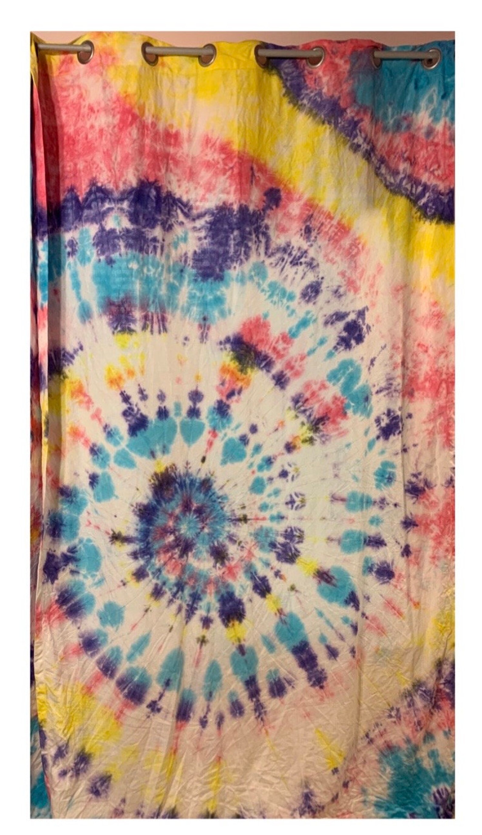 Tie Dye Curtains Etsy